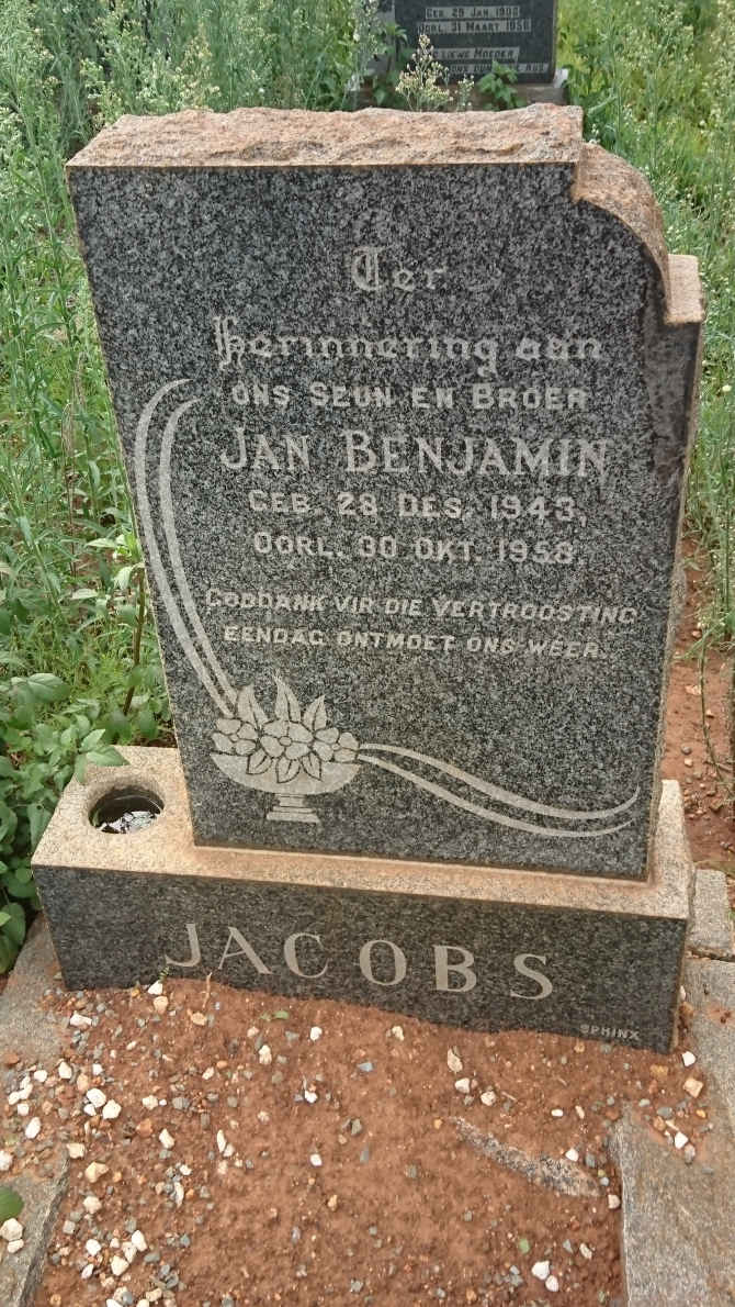 JACOBS Jan Benjamin 1943-1958