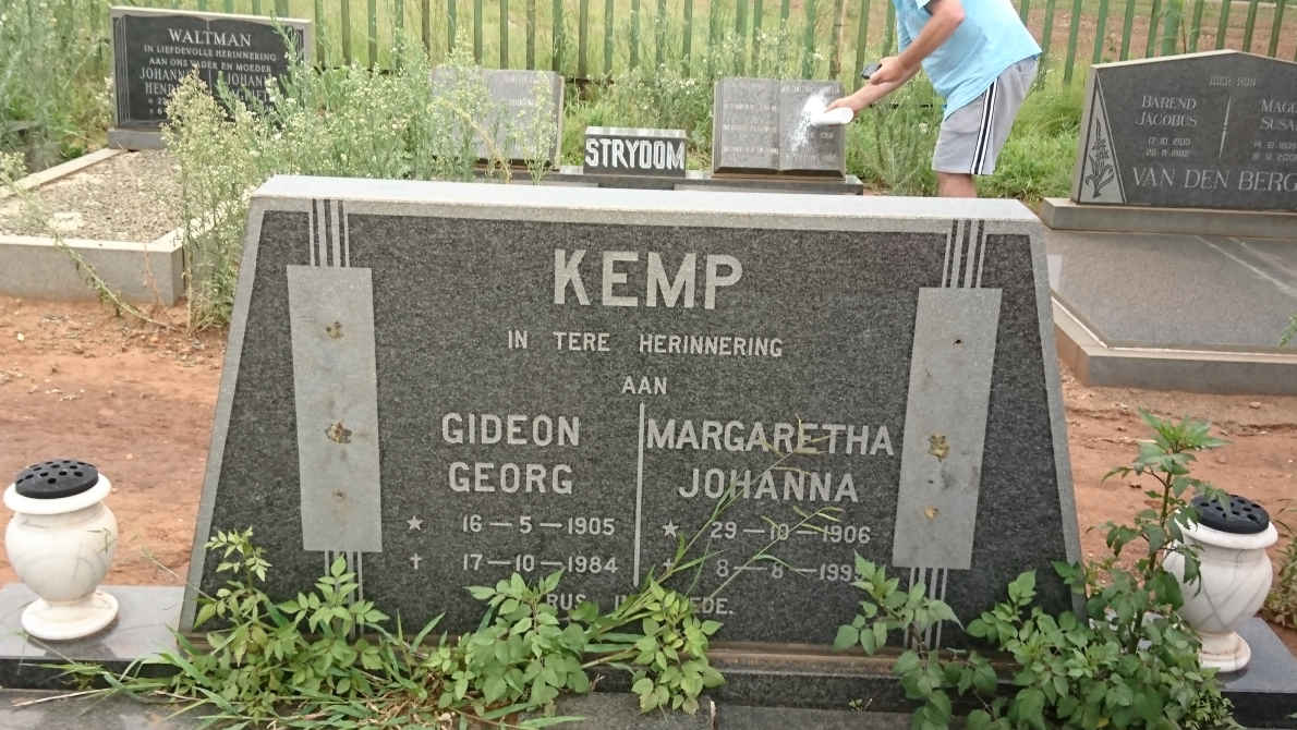 KEMP Gideon Georg 1905-1984 &amp; Margaretha Johanna 1906-199?