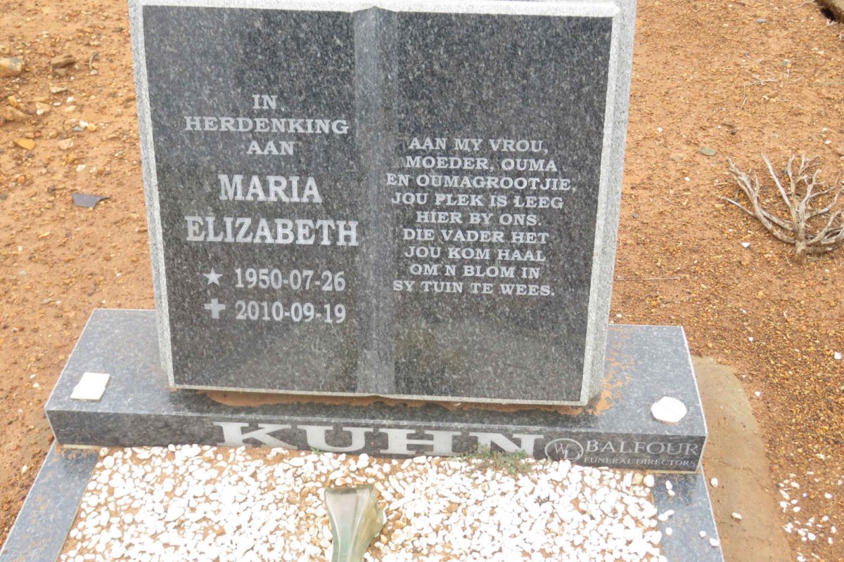 KUHN Maria Wilhelmina 1950-2010