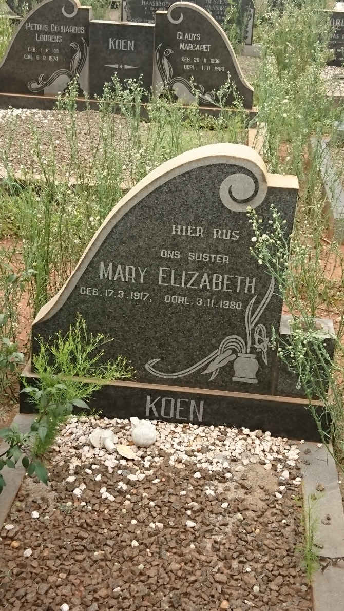 KOEN Mary Elizabeth 1917-1980