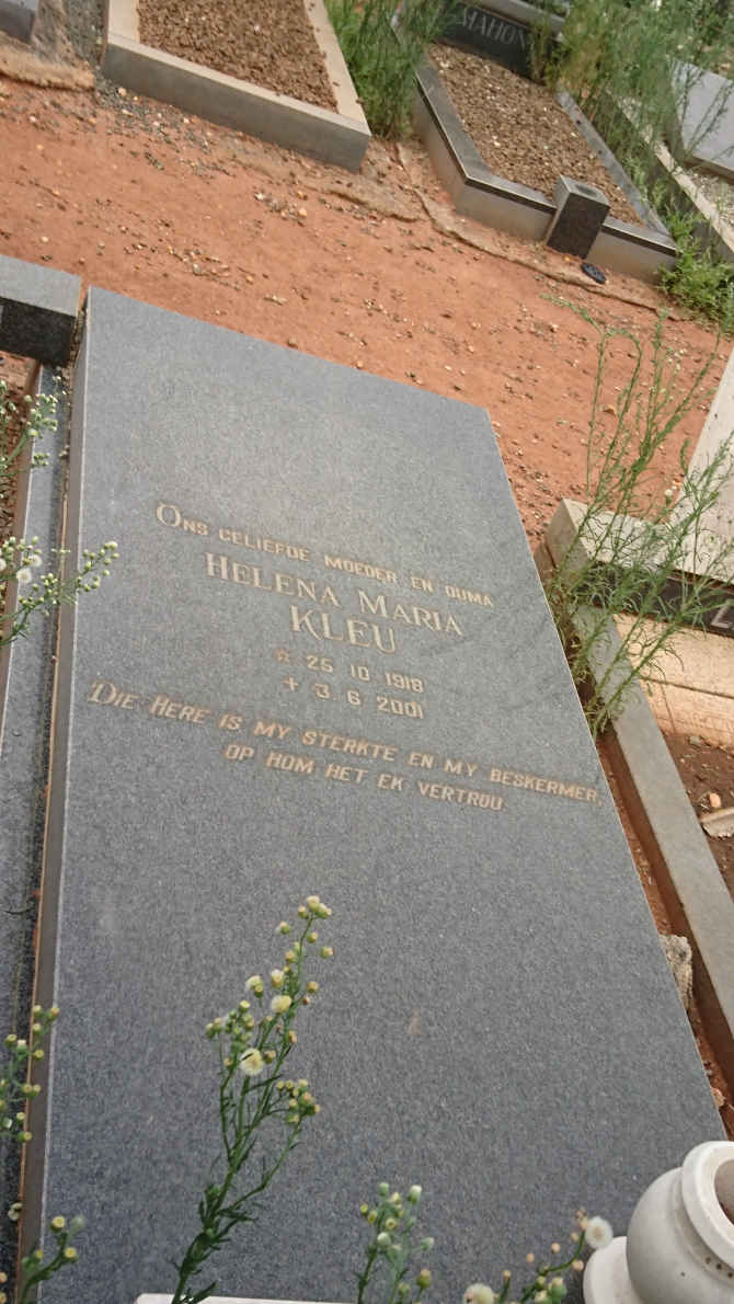 KLEU Johannes Jacobus 1913-1978 &amp; Helena Maria 1918-2001 _2