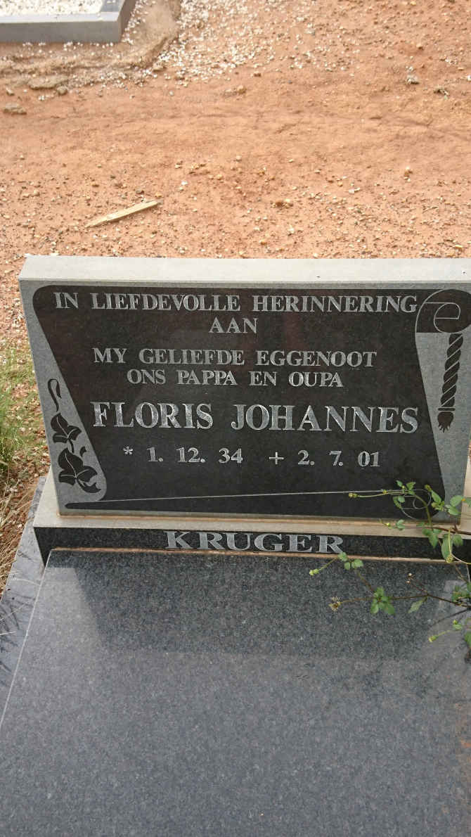 KRUGER Floris Johannes 1934-2001