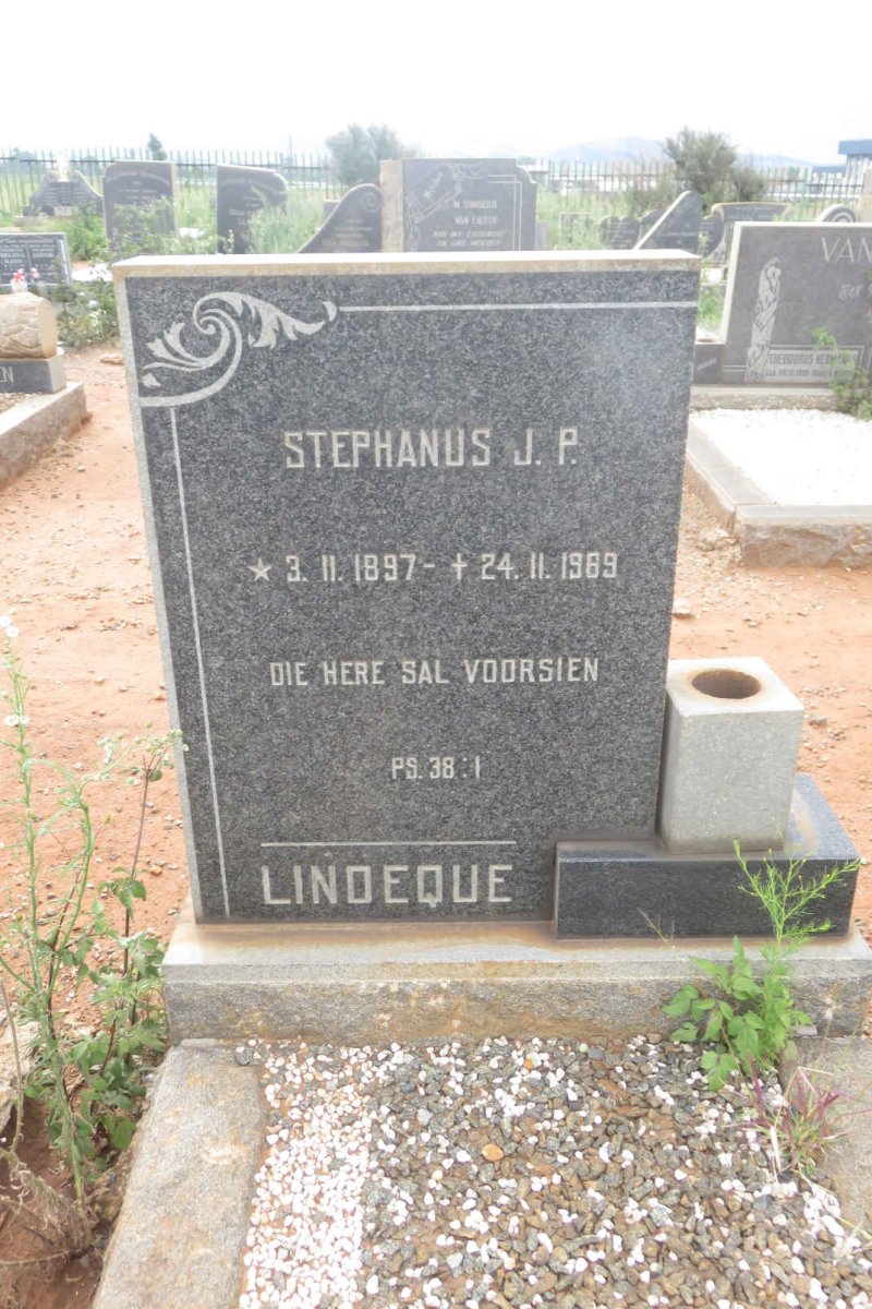 LINDEQUE Stephanus J.P. 1897-1969