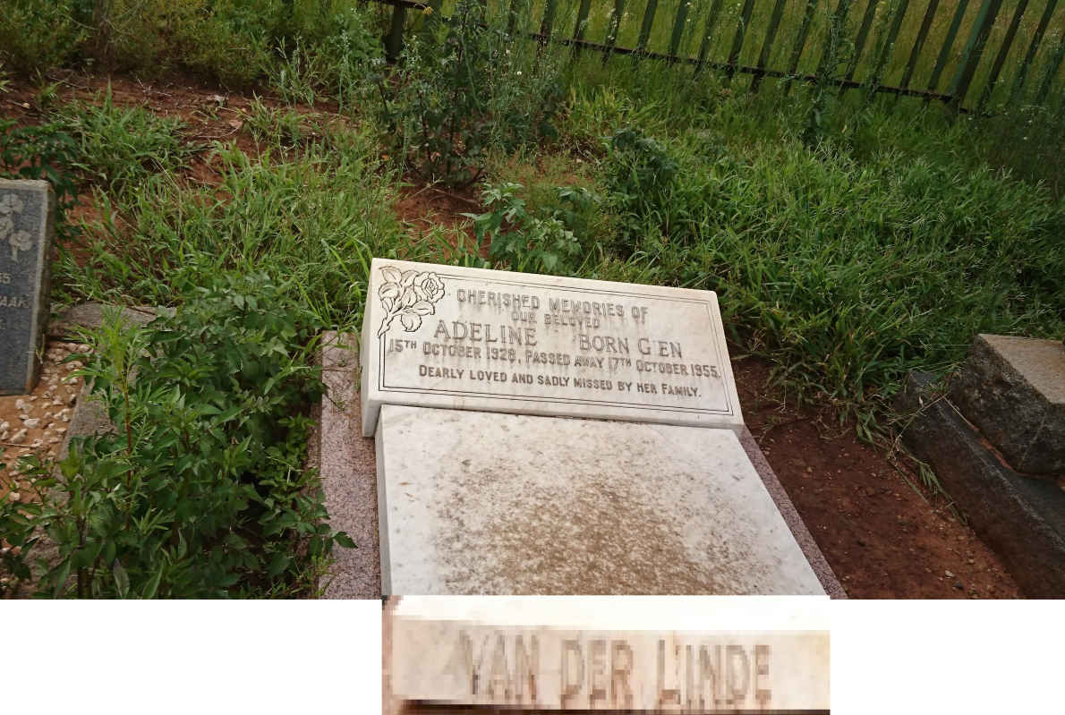 LINDE Adeline, van der nee GIEN 1928-1955
