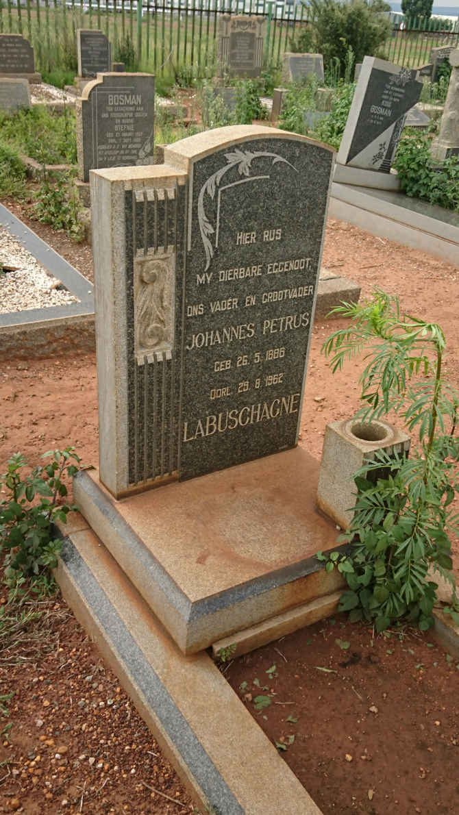LABUSCHAGNE Johannes Petrus 1886-1962