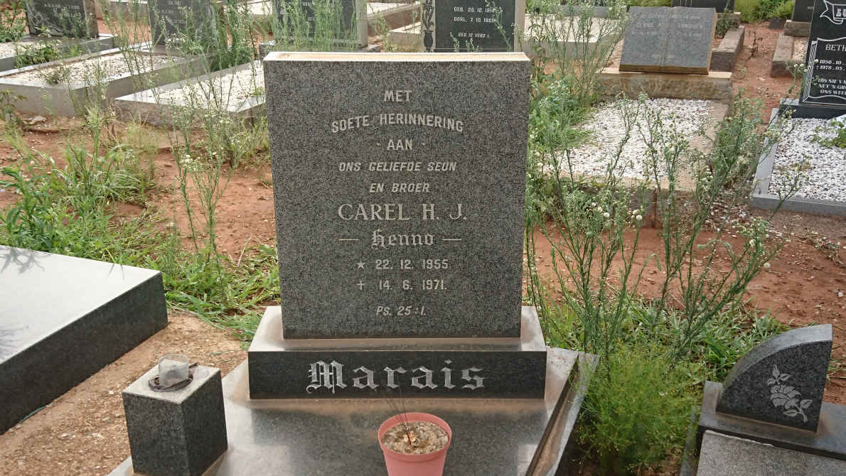 MARAIS Carel H.J. 1955-1971