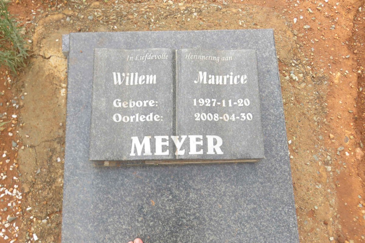 MEYER Willem Maurice 1927-2008