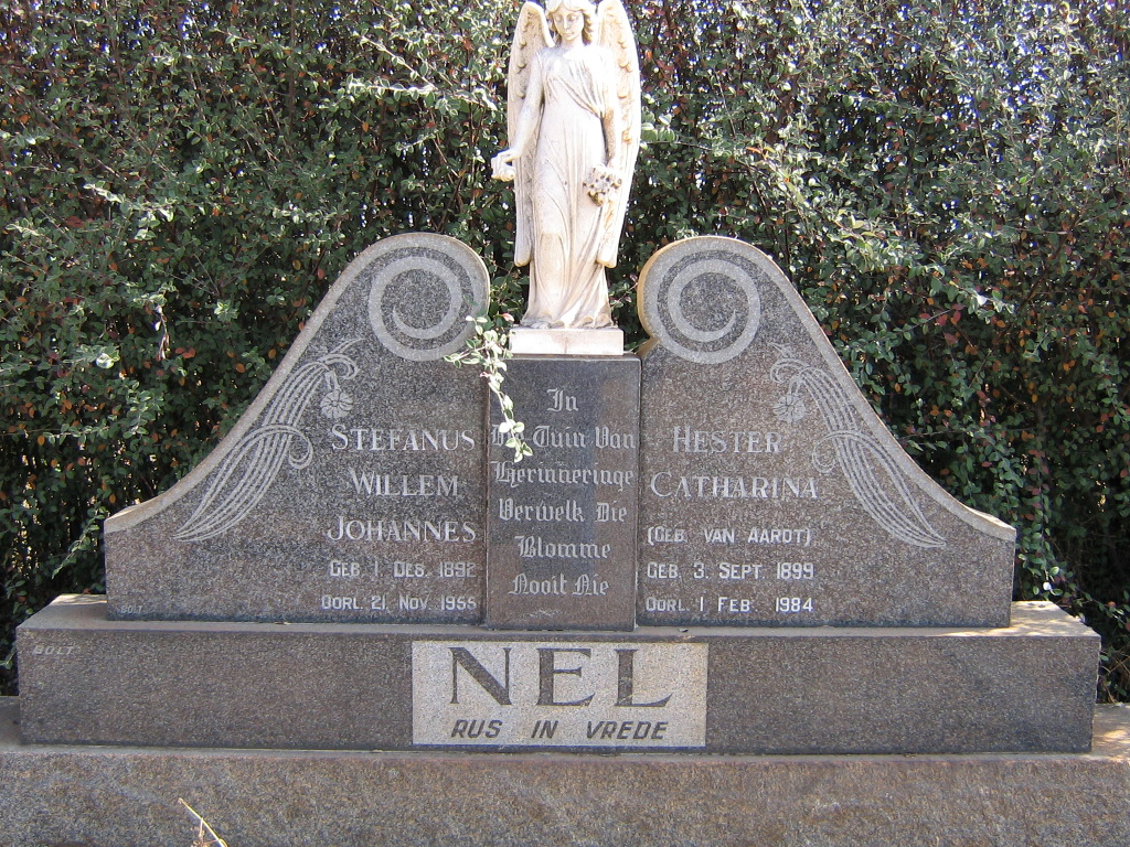 NEL Stefanus Willem Johannes 1892-1955 &amp; Hester Catharina VAN AARDT 1899-1984