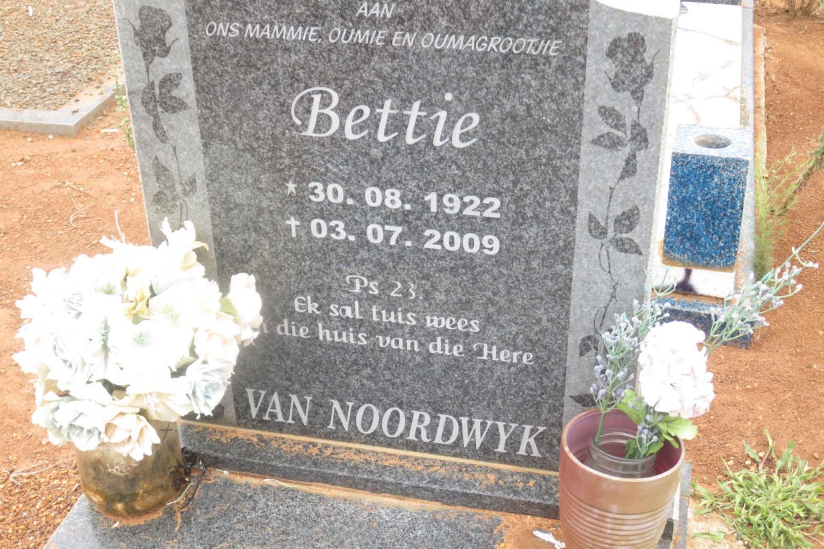 NOORDWYK Bettie, van 1922-2009