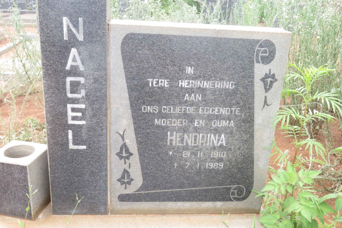 NAGEL Hendrina 1910-1989