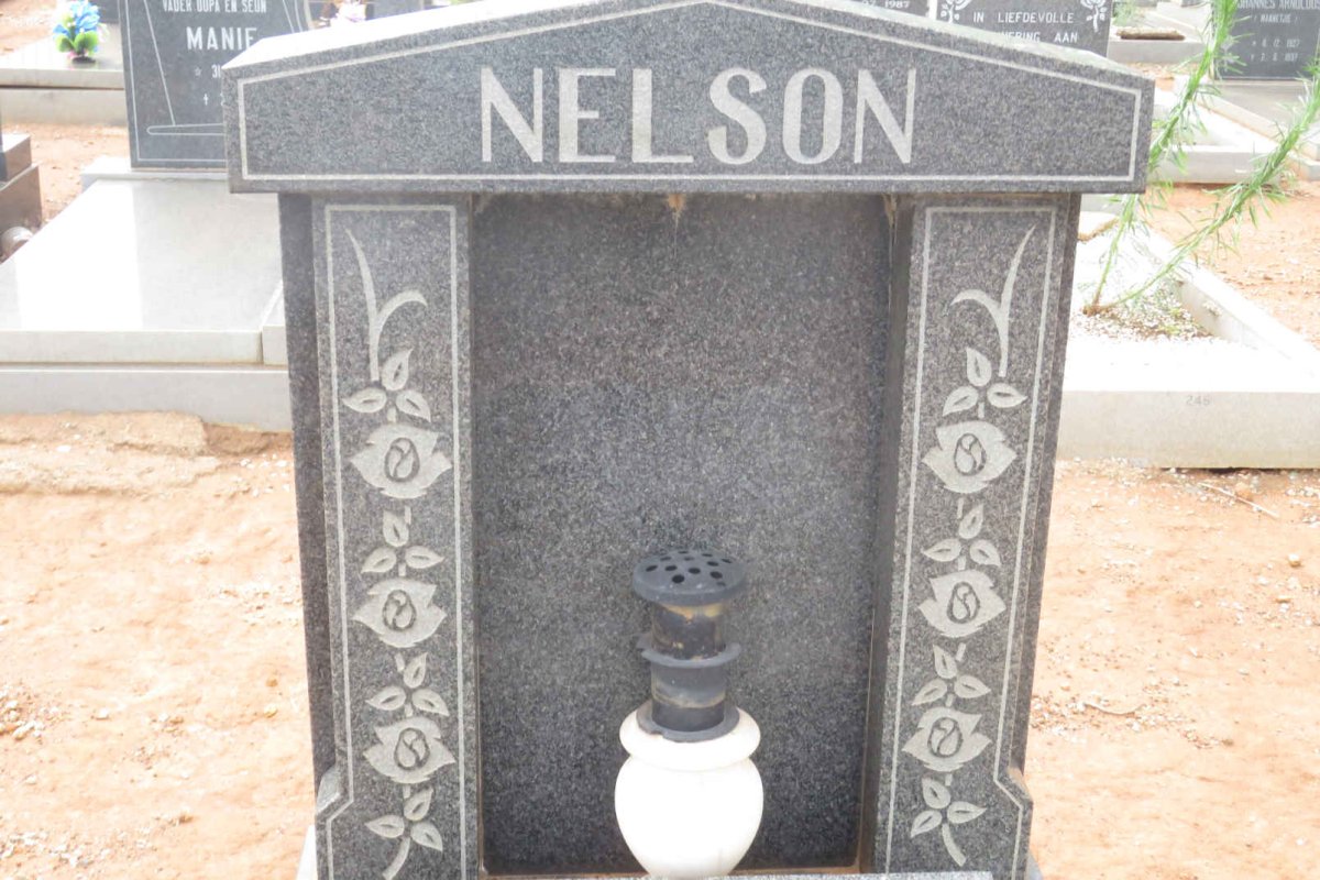 NELSON Willem Jacobus 1928-1991 &amp; Mary 1930-1991