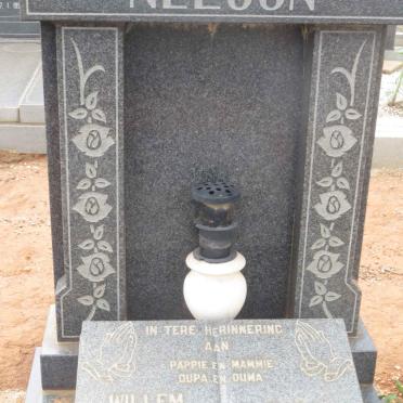 NELSON Willem Jacobus 1928-1991 &amp; Mary 1930-1991