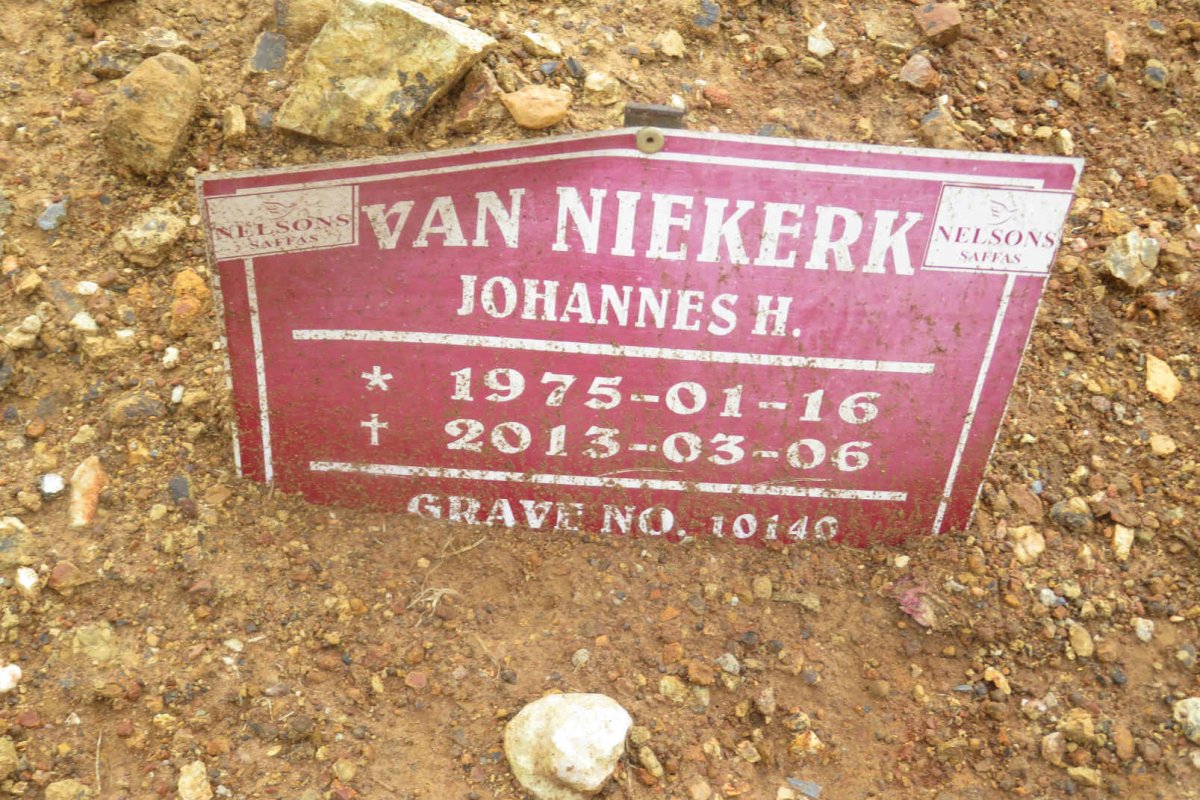 NIEKERK Johannes H., van 1975-2013