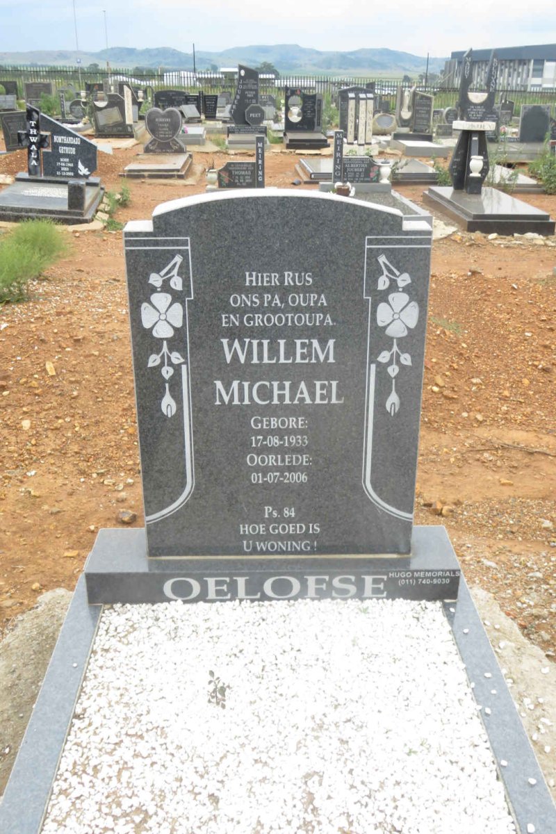 OELOFSE Willem Michael 1933-2006