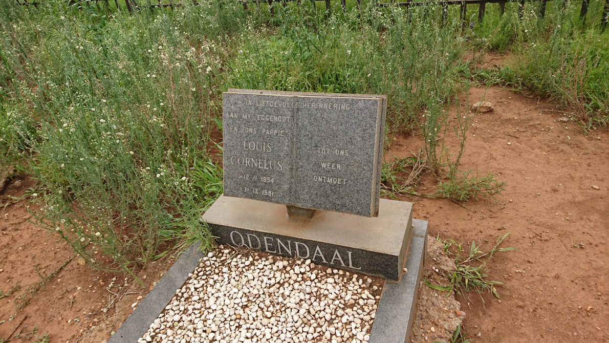 ODENDAAL Louis Cornelus 1954-1981