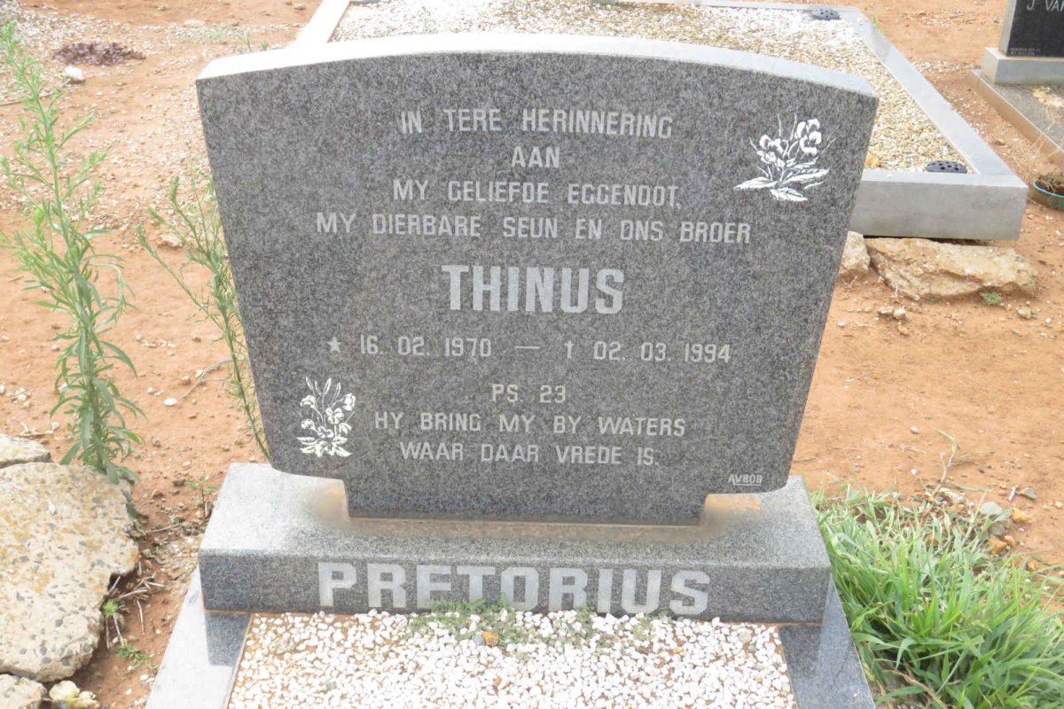 PRETORIUS Thinus 1970-1994