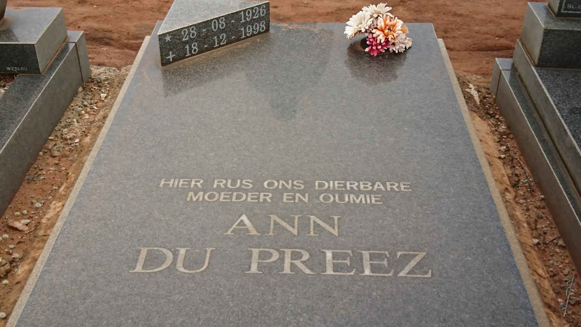 PREEZ Ann, du 1926-1998