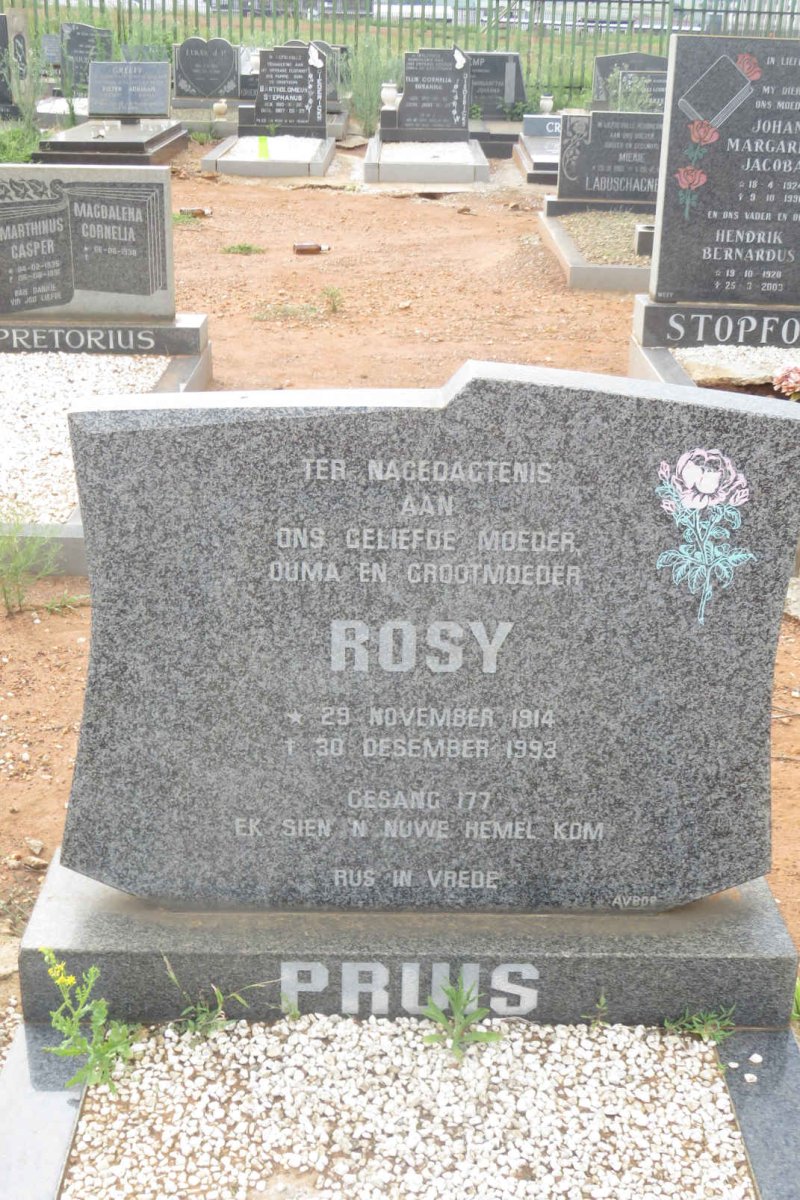 PRUIS Rosy 1914-1993