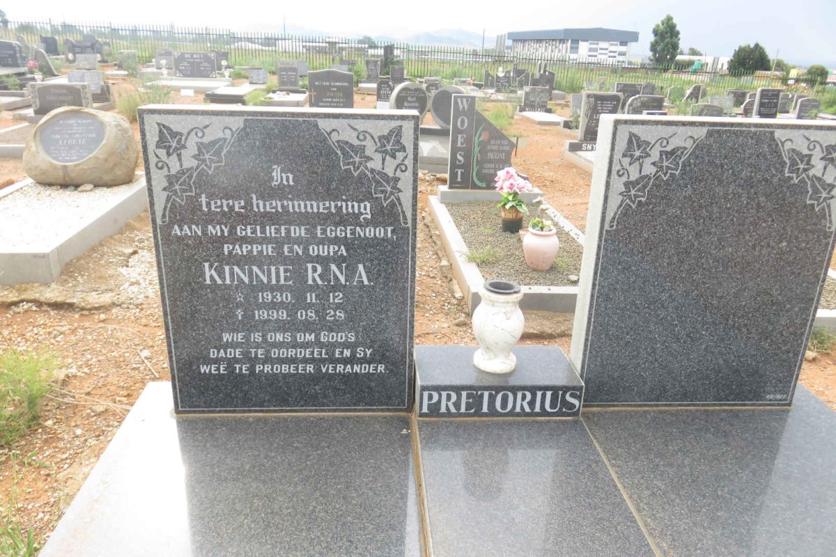 PRETORIUS R.N.A. 1930-1999
