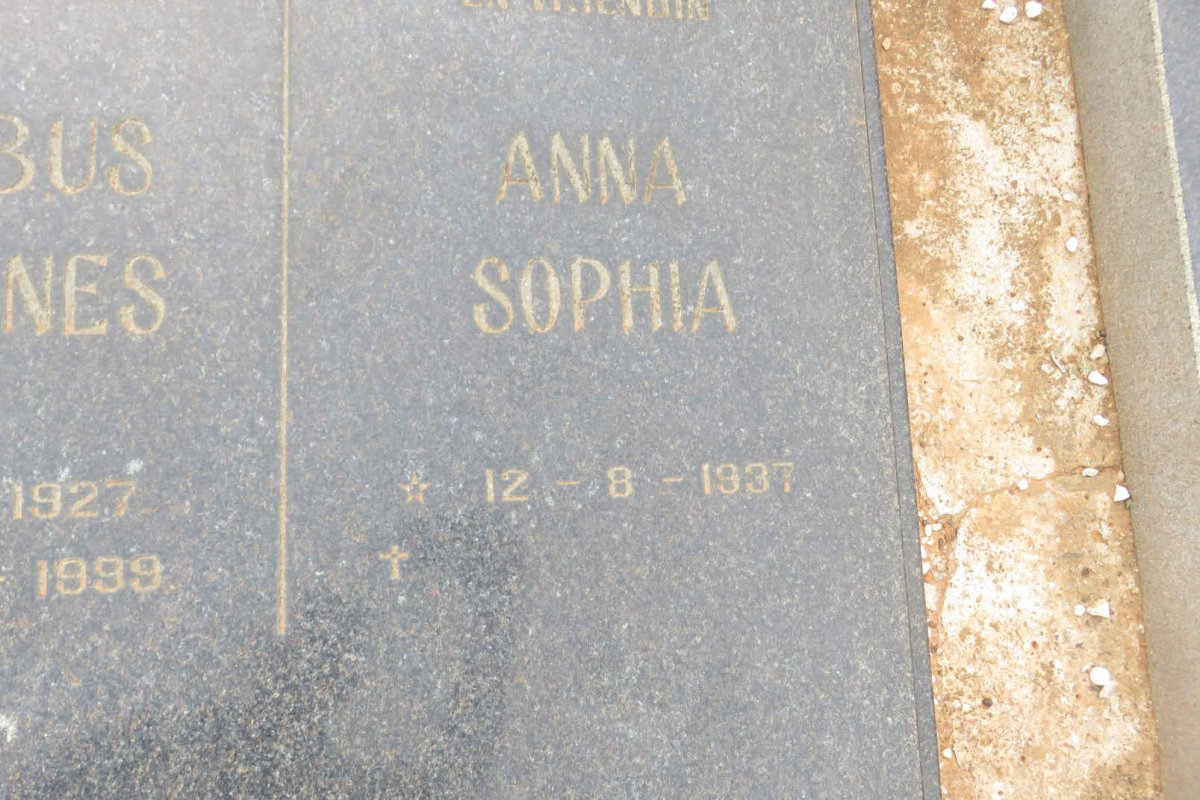 PRATT Jacobus Johannes 1927-1999 &amp; Anna Sophia 1937-