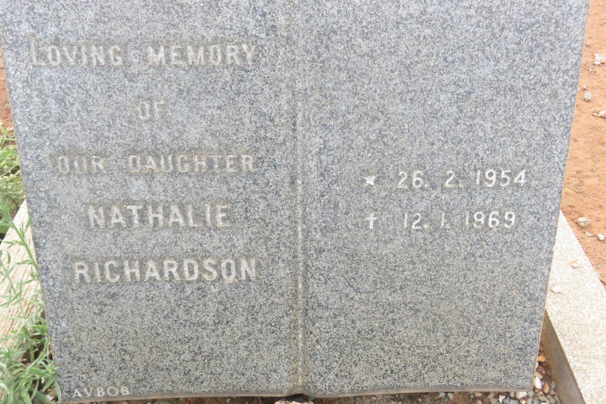RICHARDSON Nathalie 1954-1969