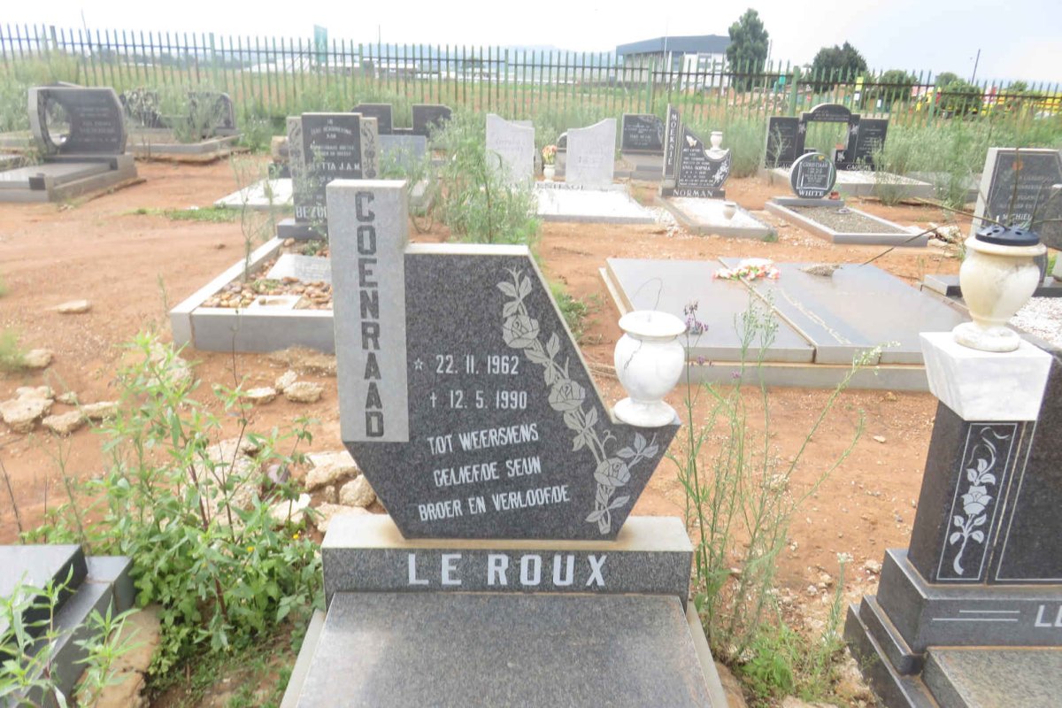 ROUX Coenraad, le 1962-1990