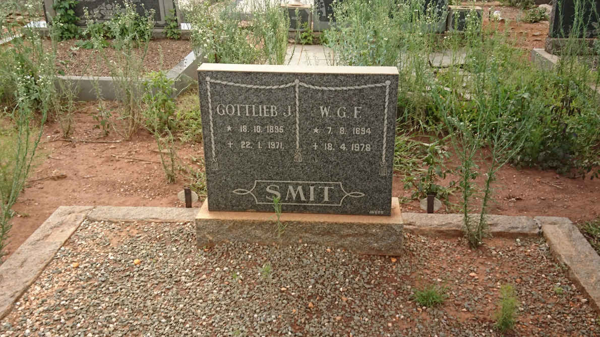 SMIT Gottlieb J. 1895-1971 &amp; W.G.F. 1894-1978