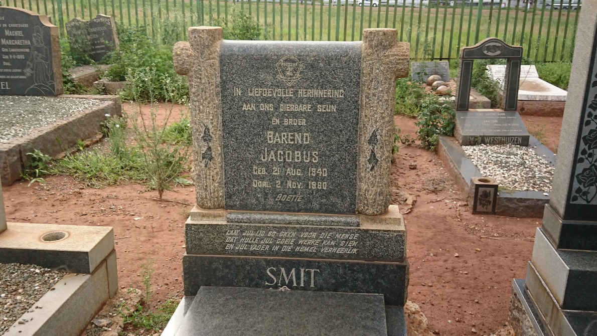 SMIT Barend Jacobus 1940-1980
