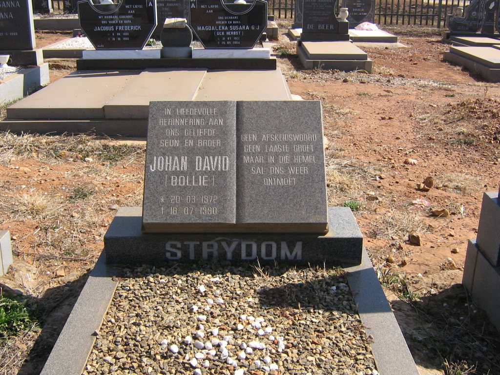 STRYDOM Johan David 1972-1990