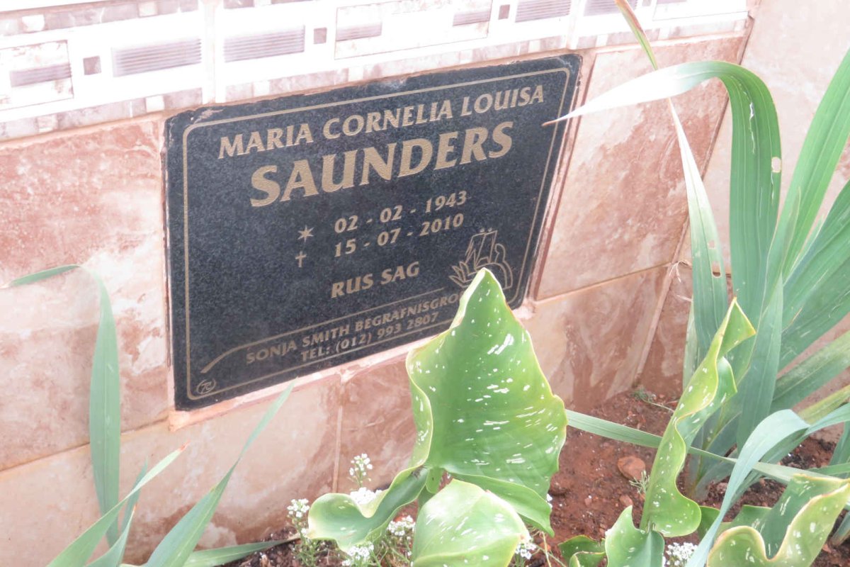 SAUNDERS Maria Cornelia Louisa 1943-2010