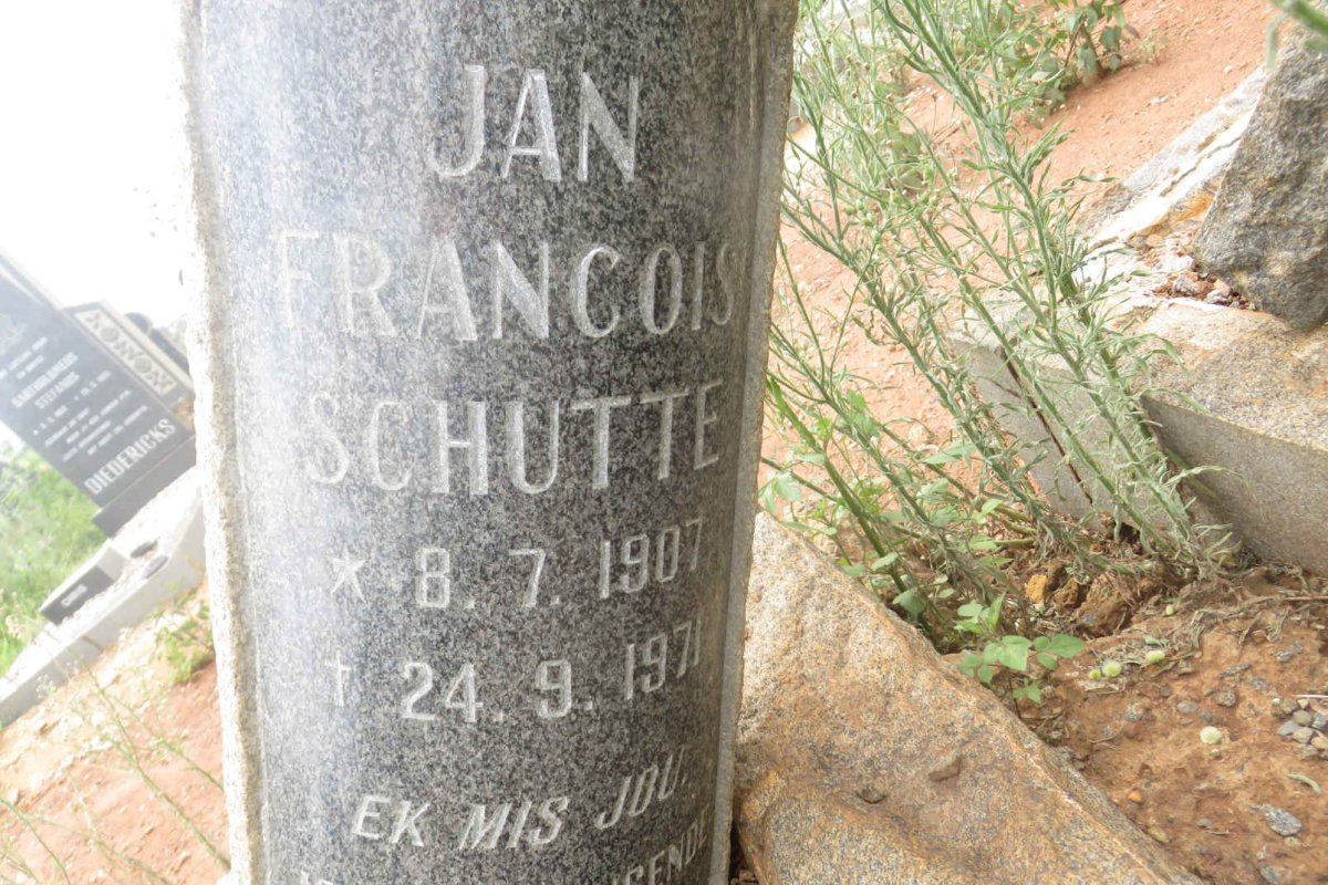 SCHUTTE Jan Francois 1907-1971