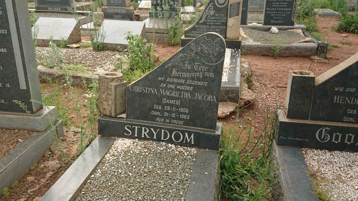 STRYDOM Christina Magrietha Jacoba nee DAMES 1906-1965