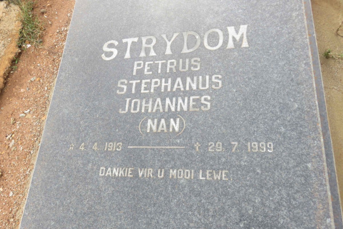 STRYDOM Petrus Stephanus Johannes 1913-1999