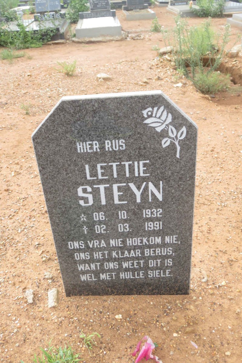 STEYN Lettie 1932-1991