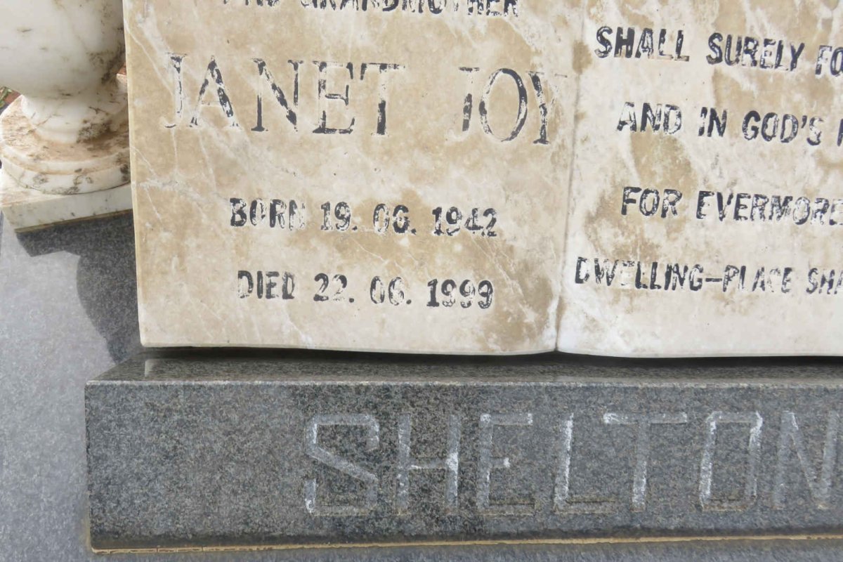SHELTON Janet Joy 1942-1999