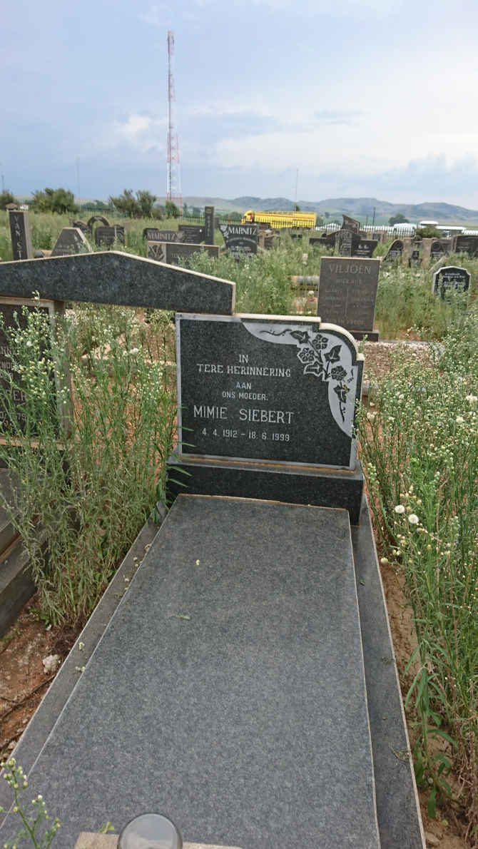 SIEBERT J. 1902-1975 &amp; Mimie 1912-1999