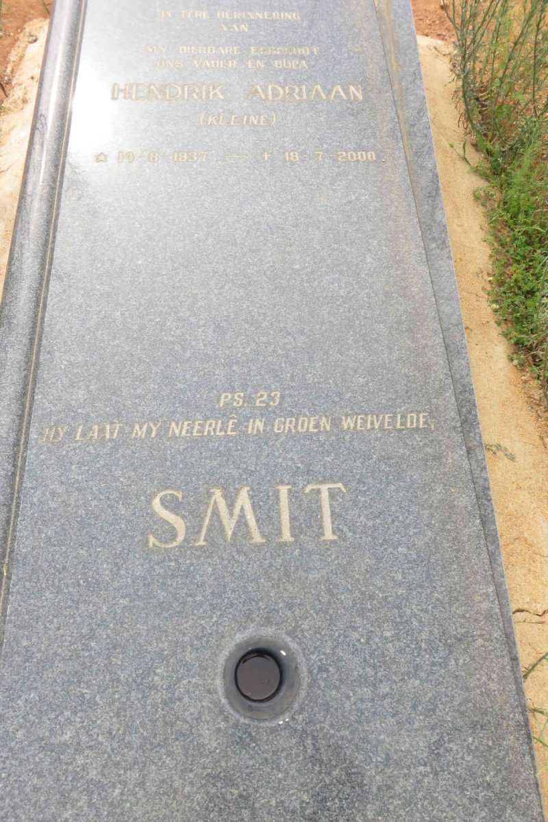 SMIT Hendrik Adriaan 1937-2000