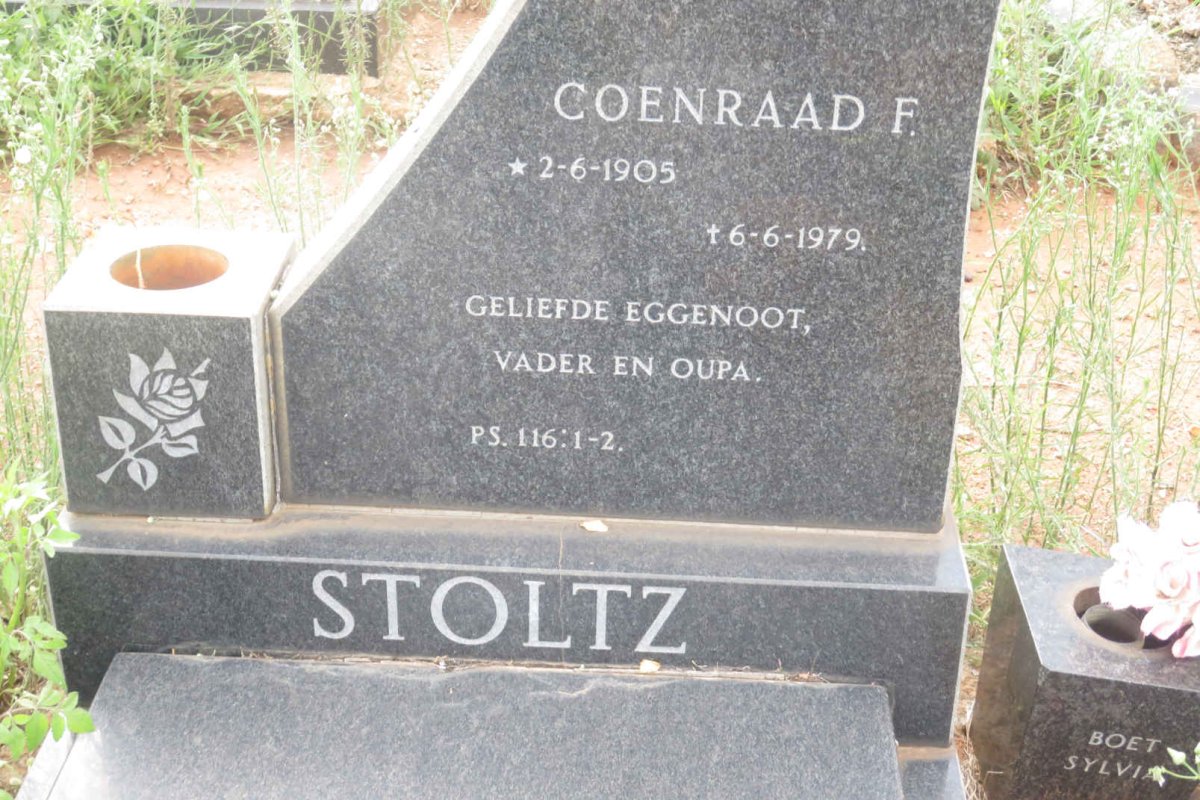 STOLTZ Coenraad 1905-1979 &amp; Wilhelmina G.F. 1906-1968