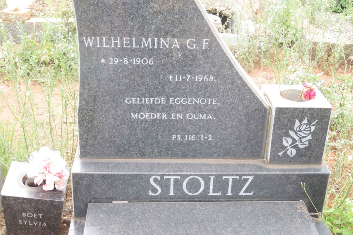 STOLTZ Coenraad 1905-1979 &amp; Wilhelmina G.F. 1906-1968