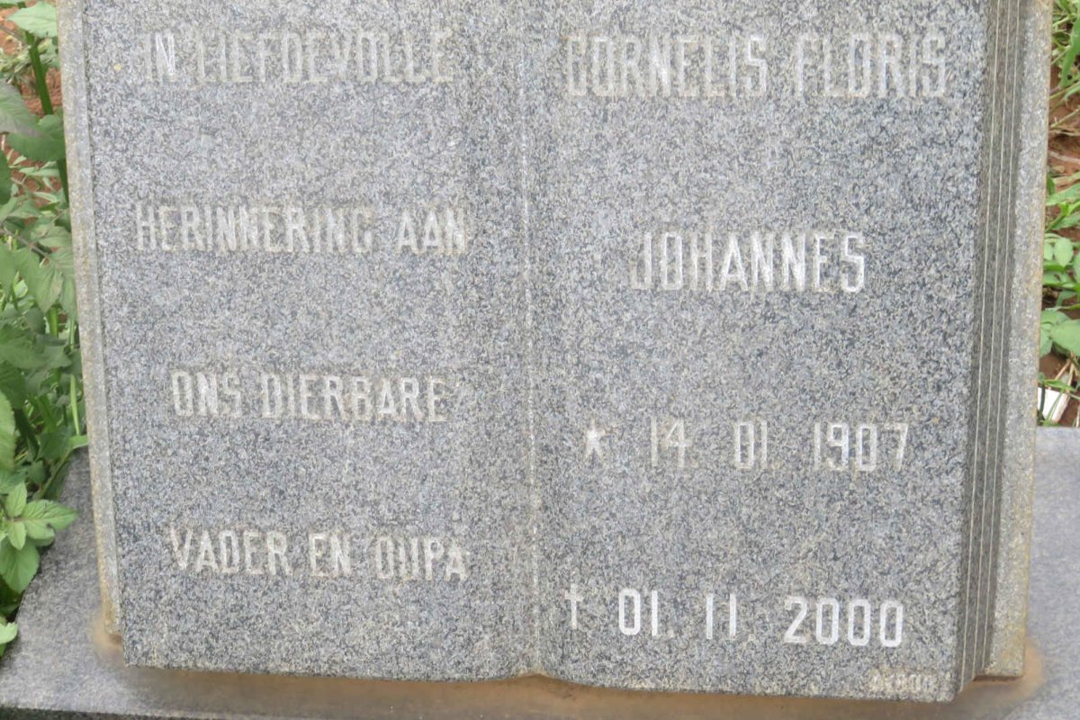 STRYDOM Cornelis Floris Johannes 1907-2000 &amp; Magdalena Cornelia COCKROFT 1908-1982