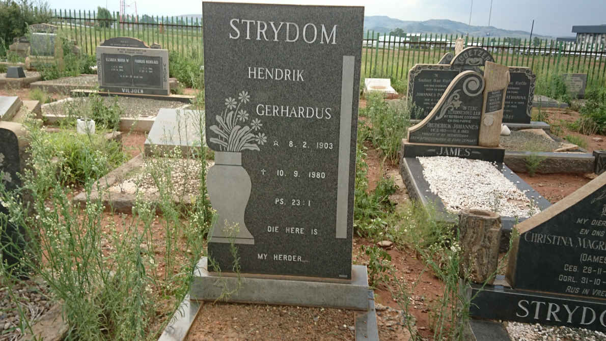 STRYDOM Hendrik Gerhardus 1903-1980