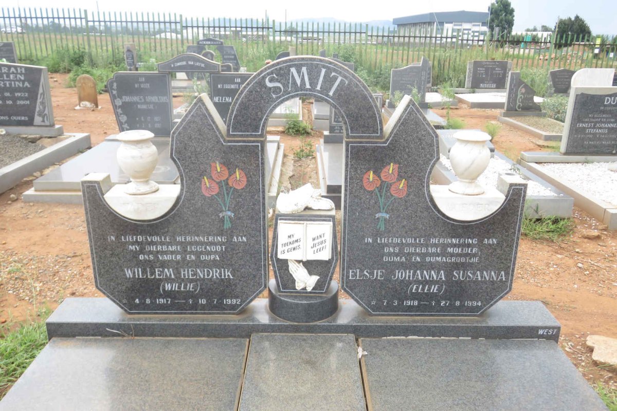 SMIT Willem Hendrik 1917-1992 &amp; Elsje Johanna Susanna 1918-1994