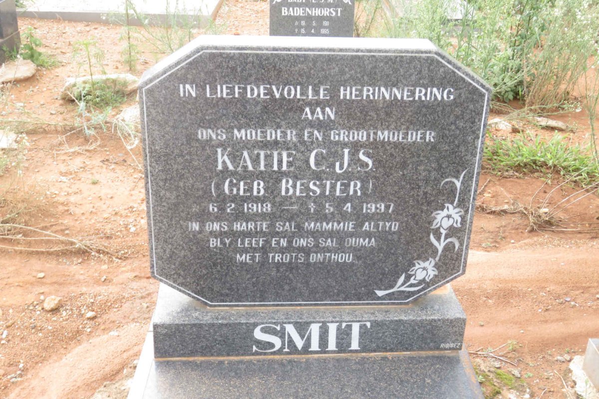 SMIT C.J.S. nee BESTER 198-1997