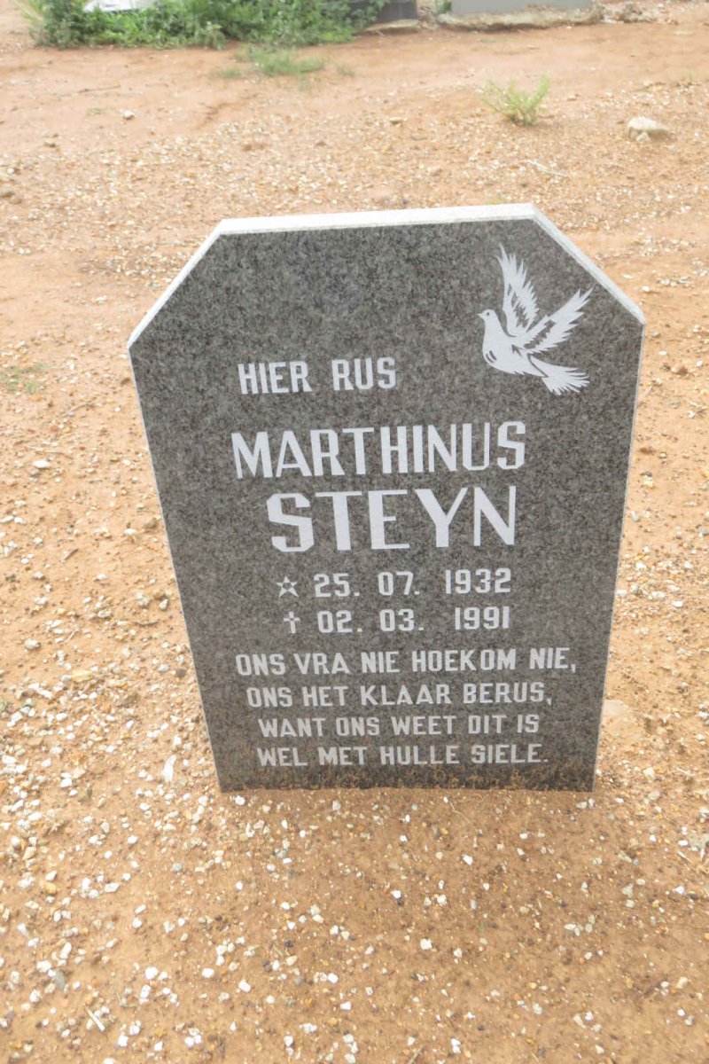 STEYN Marthinus 1932-1991