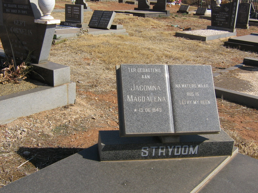 STRYDOM Jacomina Magdalena 1943-