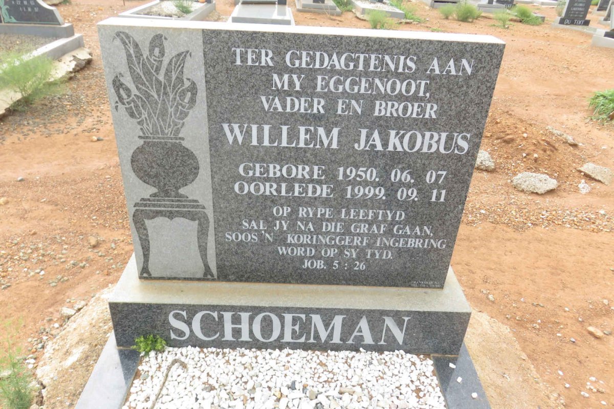 SCHOEMAN Willem Jacobus 1950-1999