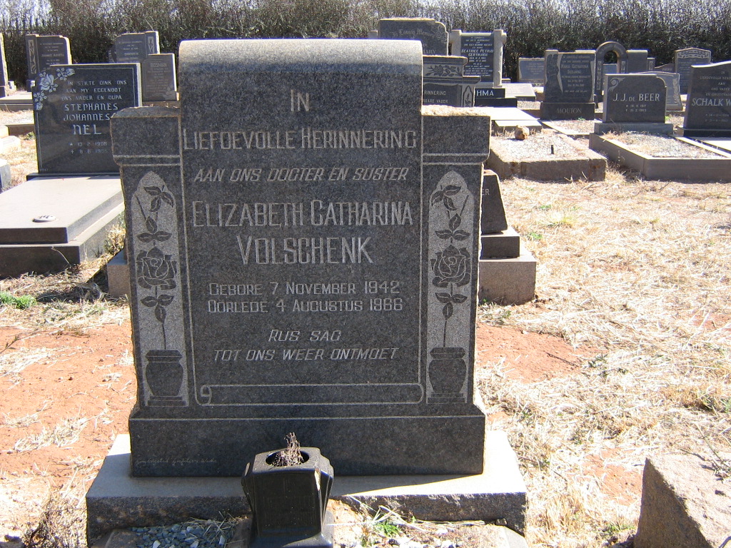 VOLSCHENK Elizabeth Catharina 1942-1966