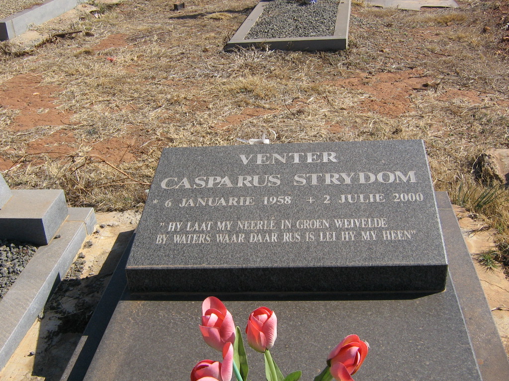 VENTER Casparus Strydom 1958-2000