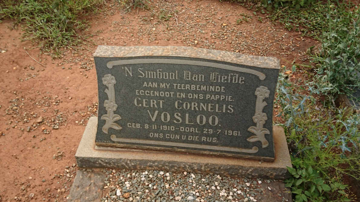 VOSLOO Gert Cornelis 1910-1961