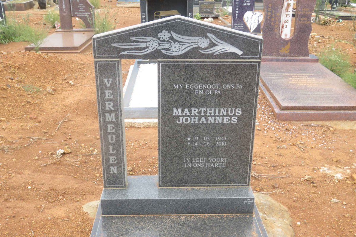 VERMEULEN Marthinus Johannes 1943-2010